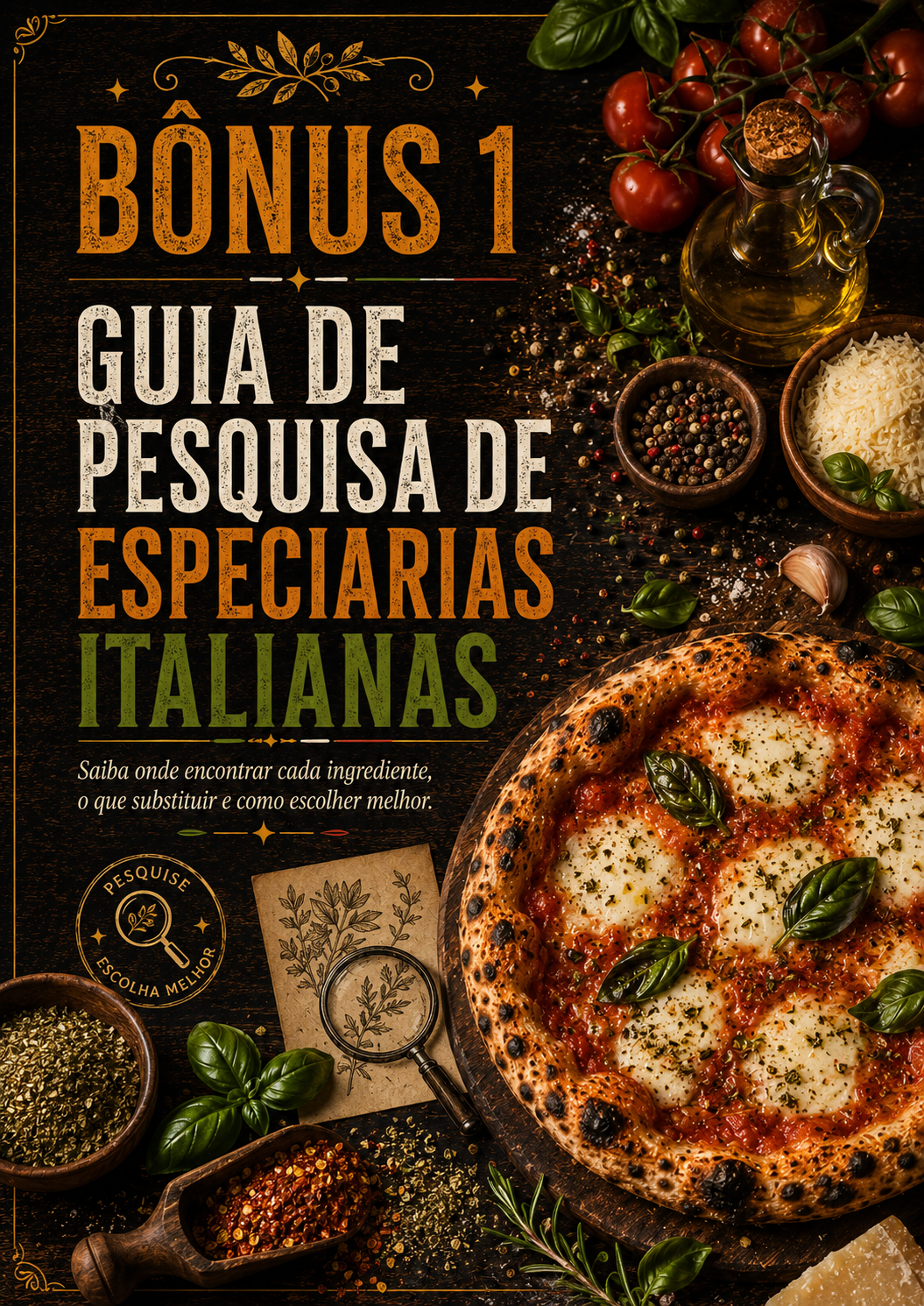 Bônus 1 - guia de pesquisa de especiarias italianas